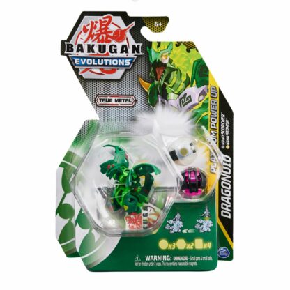 778988430774 figurina metalica bakugan evolutions platinum powerup s4 dragonoid 1