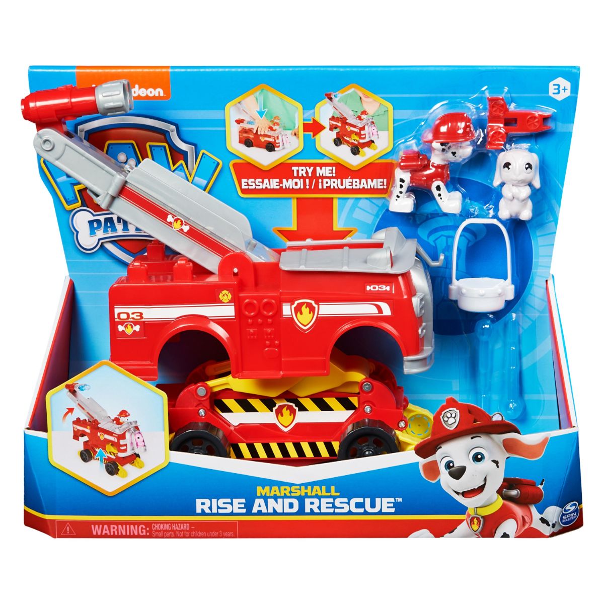 Set masinuta si figurina Paw Patrol, Rise and rescue, Marshall, 20133578 1 Set masinuta si figurina Paw Patrol, Rise and rescue, Marshall, 20133578