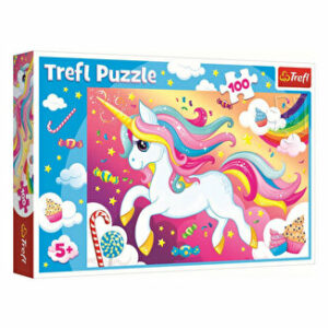 Puzzle Trefl frumosul unicorn, 100 piese