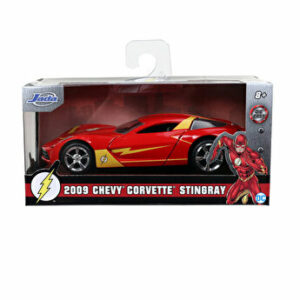Macheta metalica The Flash, Chevy Corvette Stingray, scara 1 la 32