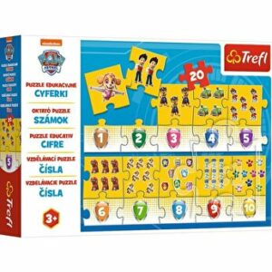 Puzzle educativ numere - Patrula Catelusilor, 20 piese