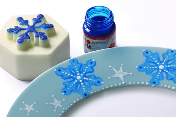 Vopsea portelan - Marabu Porcelain, 090 Light Blue, 15ml | Marabu - imagine 3
