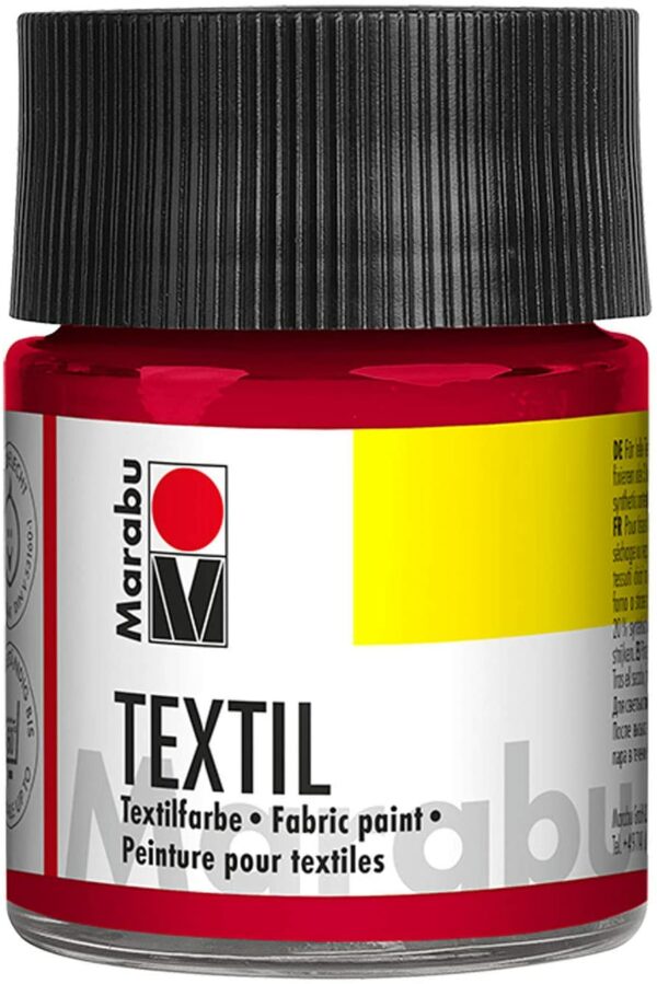 Vopsea - Textil 032 - Carmine Red, 50 ml | Marabu