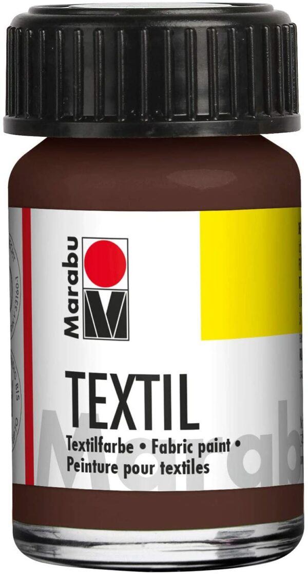 Vopsea - Textil 045 - Dark Brown, 15 ml | Marabu