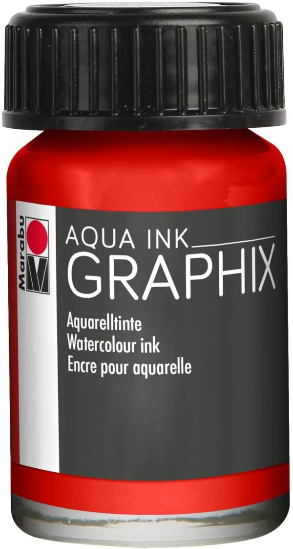 Vopsea - Aqua Ink 006 - Vermilion, 15 ml | Marabu