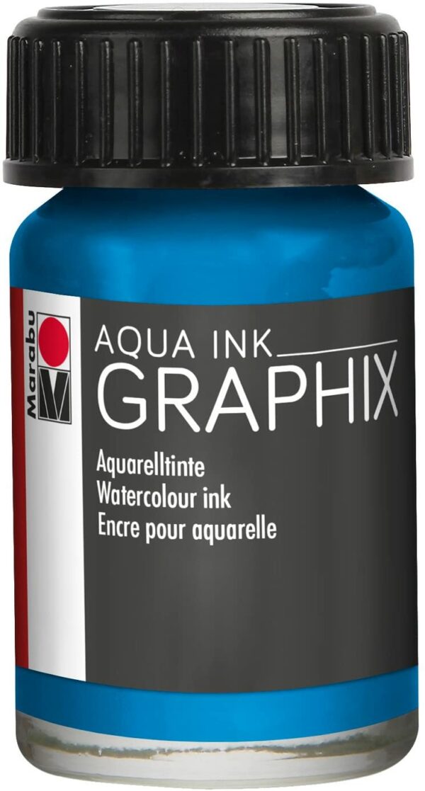 Vopsea - Aqua Ink 056 - Cyan, 15 ml | Marabu