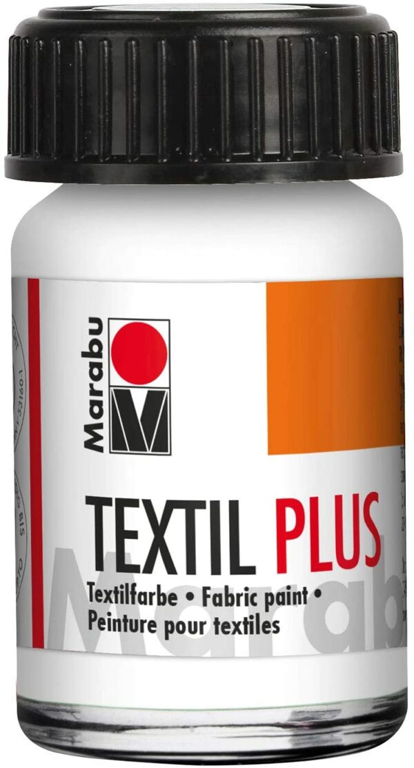 Vopsea - Textil Plus 070 - White, 15 ml | Marabu