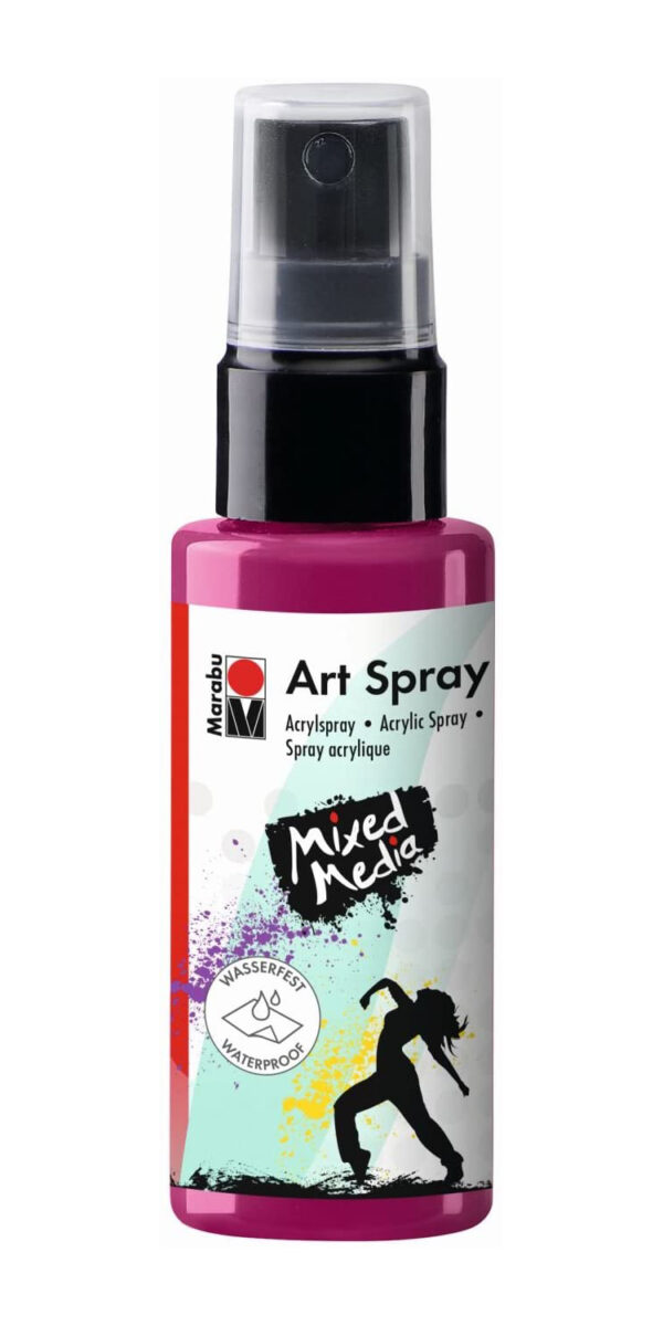 Spray vopsea - Marabu Art Spray, 005 Raspberry, 50ml | Marabu - imagine 5
