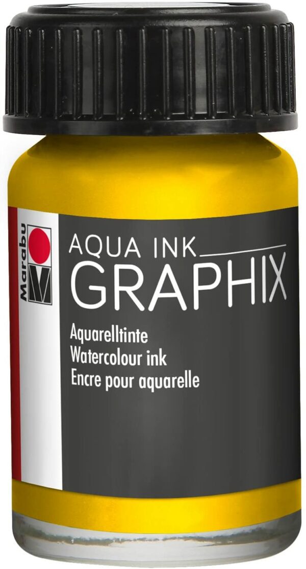 Vopsea - Aqua Ink 020 - Lemon, 15 ml | Marabu