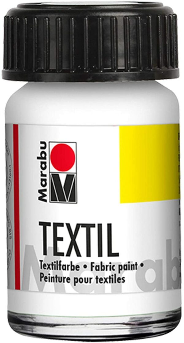 Vopsea - Textil 070 - White, 15 ml | Marabu