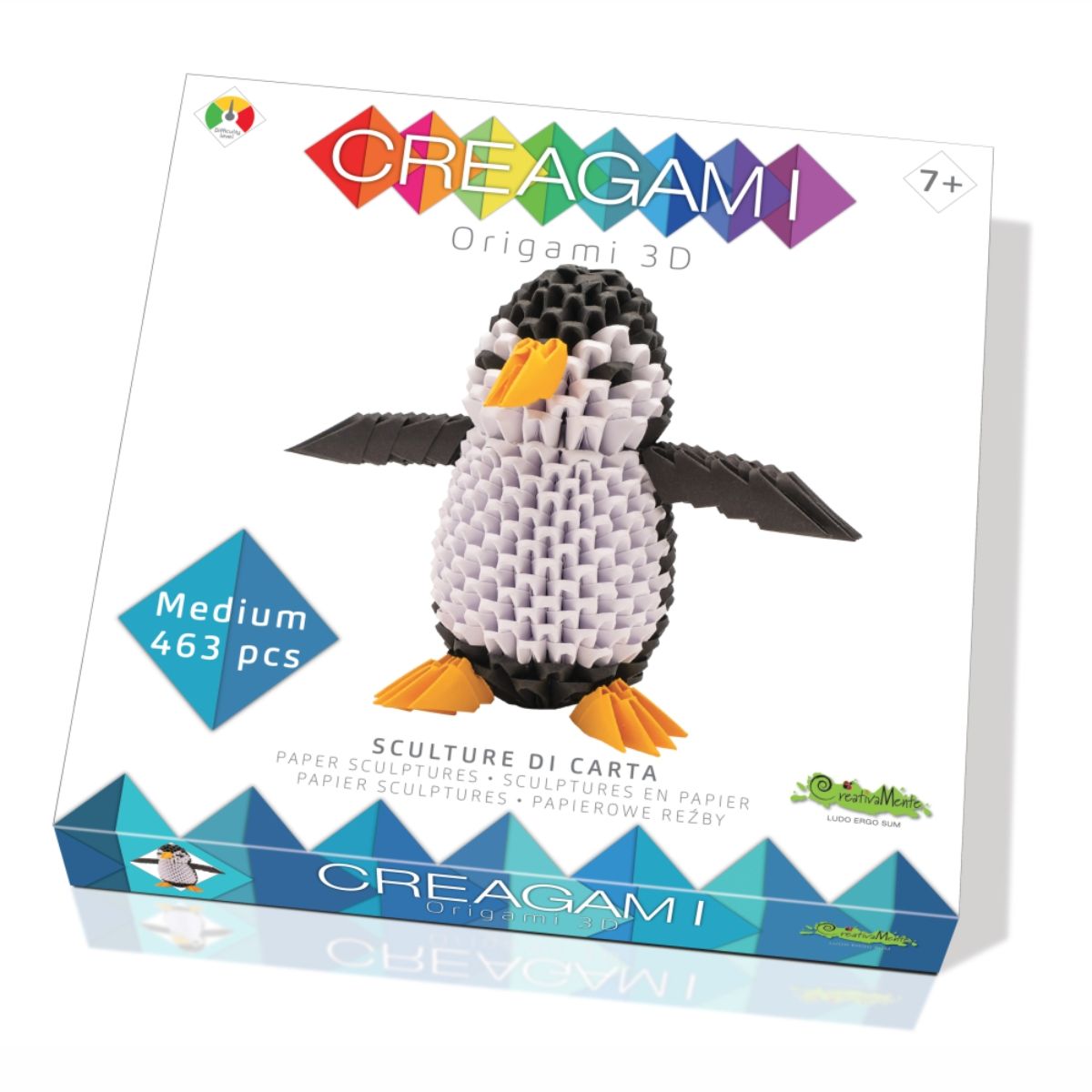 Joc 3D, Pinguin Origami, Creagami, 463 Piese 1 Joc 3D, Pinguin Origami, Creagami, 463 Piese