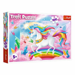 Puzzle Trefl lumea de cristal a unicornilor, 100 piese