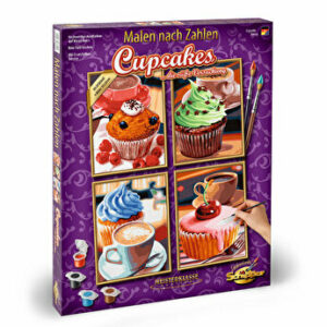 Kit pictura pe numere Schipper Quatro - Briose delicioase