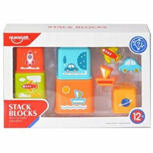 Set cuburi pentru stivuit, 8 piese