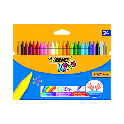 8297721 001w set creioane cerate plastidecor bic p24