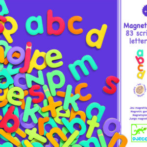 83 litere magnetice colorate pentru copii- djeco