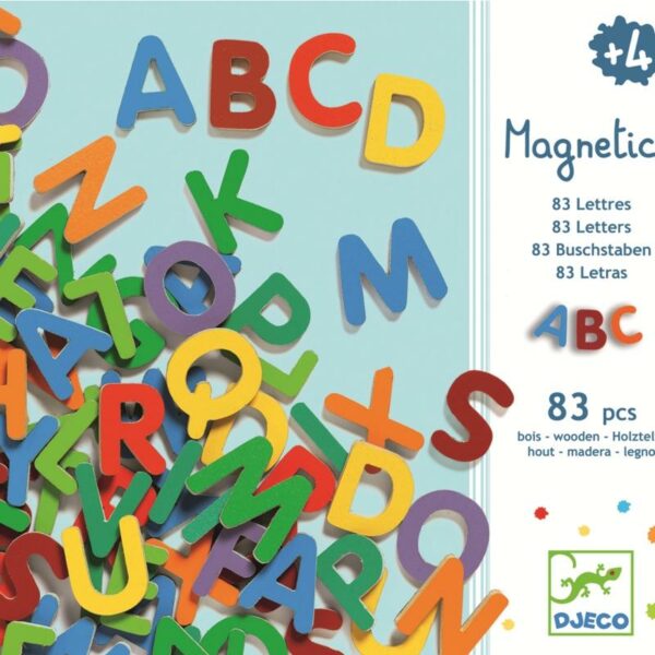 83 litere magnetice pentru copii djeco