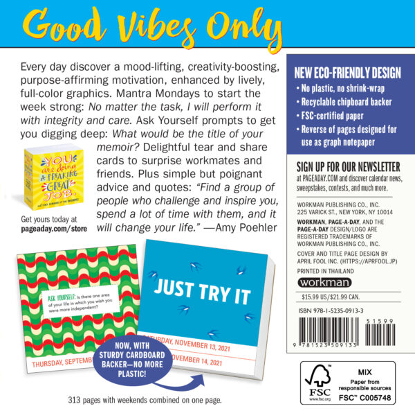 Calendar 2021 - You are Doing a Freaking Great Job Page-A-Day | Workman Publishing - imagine 11