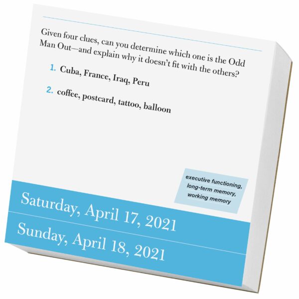 Calendar 2021 - Games & Puzzles to Keep Your Brain Young Page-A-Day | Workman Publishing - imagine 9