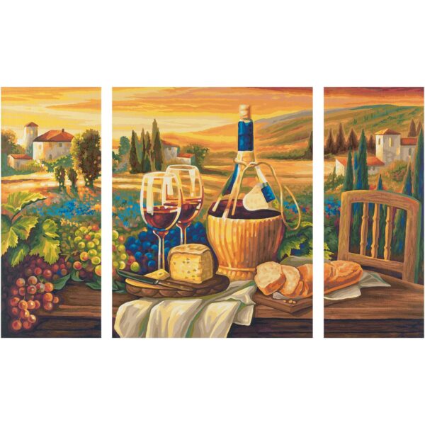 Kit pictura cu numere - Triptic - Dolce Vita, 50x80 cm | Schipper - imagine 3