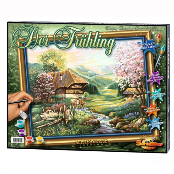 Kit pictura cu numere - The Spring, 40x50 cm | Schipper - imagine 3