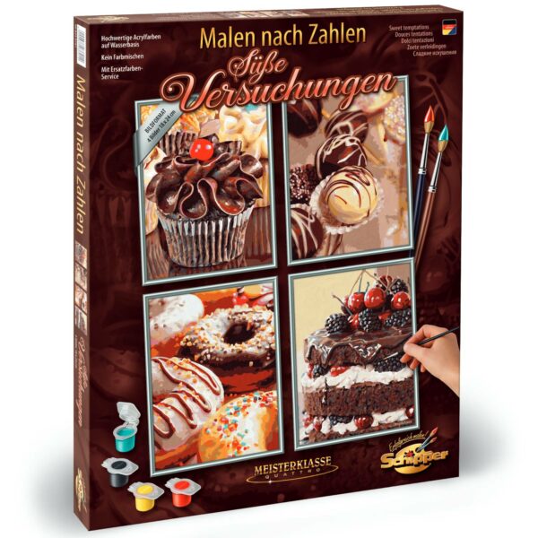 Kit pictura cu numere - Quattro - Sweet Temptations, 48x60 cm | Schipper - imagine 6
