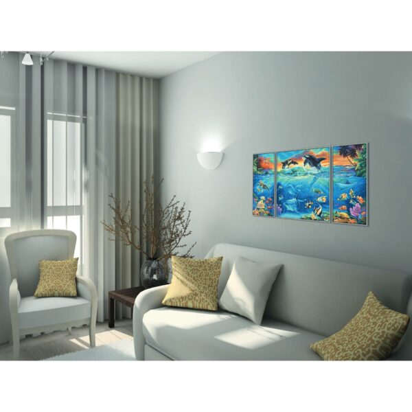 Kit pictura cu numere - Triptic - At the Coral Reef, 50x80 cm | Schipper - imagine 3