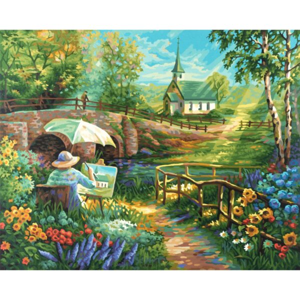 Kit pictura cu numere - The Summer, 40x50 cm | Schipper - imagine 3