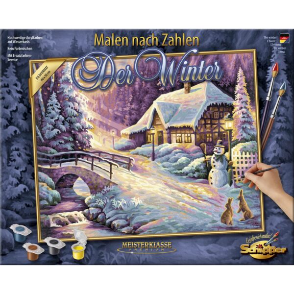 Kit pictura cu numere - The winter, 40x50 cm | Schipper - imagine 2