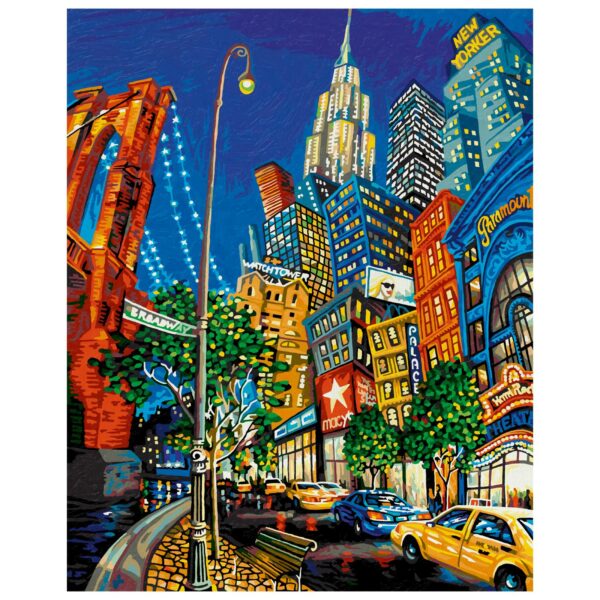 Kit pictura cu numere - The Big Apple, 40x50 cm | Schipper - imagine 4