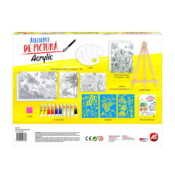 Set pentru desen - Atelierul de pictura, Acrylic | AS - imagine 2