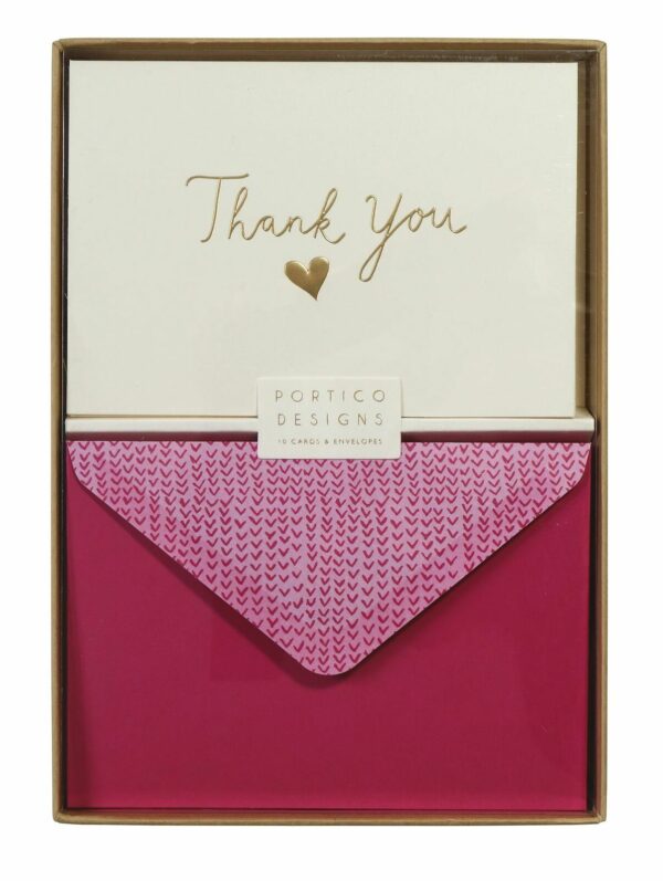 Carte postala - Thank You - Heart | Portico Designs - imagine 2