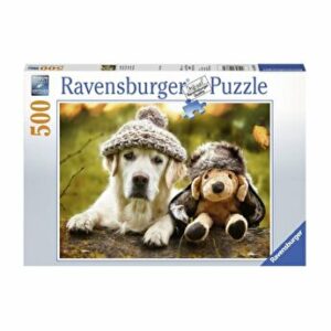 Puzzle Labrador cu palarie, 500 piese