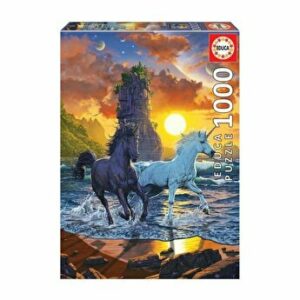 Puzzle Unicorns on beach, 1000 piese
