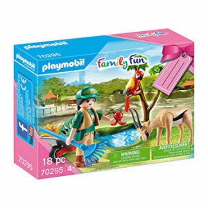 Playmobil Family Fun, Set cadou Zoo - Fetita si animale