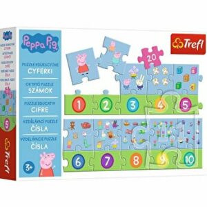 Puzzle educativ numere - Peppa Pig, 20 piese
