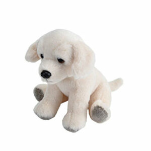 Jucarie plus Wild Republic - Catel Labrador alb, 13 cm