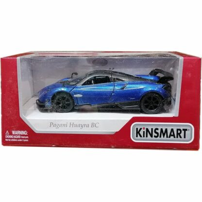 900475 010w masinuta din metal kinsmart pagani huayra bc albastru