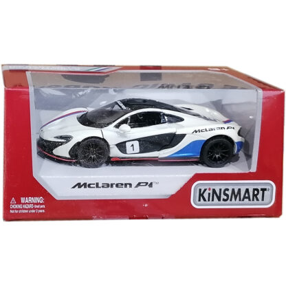 900475 015w masinuta din metal kinsmart mclaren p1 alb