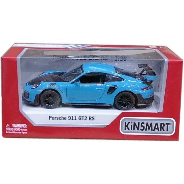 Masinuta din metal Kinsmart, Porsche 911 GT2 RS, Albastru