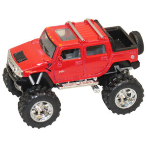 Masinuta metalica de off-road Kinsmart, Hummer, Rosu