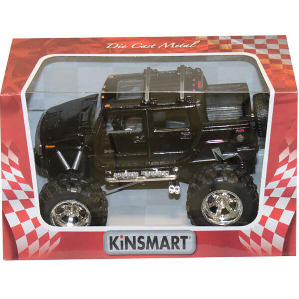 Masinuta metalica de off-road Kinsmart, Hummer, Negru