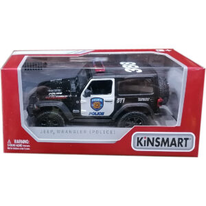Masinuta metalica de politie Kinsmart, Jeep Wrangler