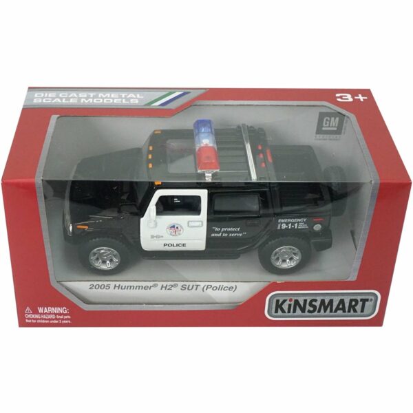 Masinuta metalica de politie Kinsmart, Hummer H2 2005