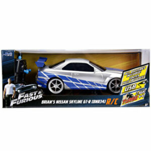 Masinuta Fast and Furios RC Nissan Skyline GTR, scara 1 la 24