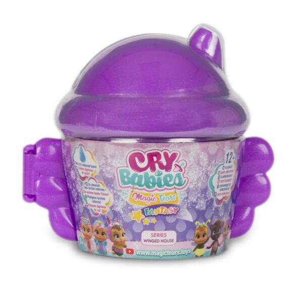 Papusa mini surpriza cu casuta Cry Babies, Mov