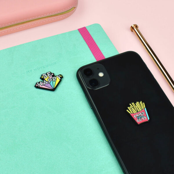 Set 2 stickers metalice - Cutie - Be Happy | Legami - imagine 2