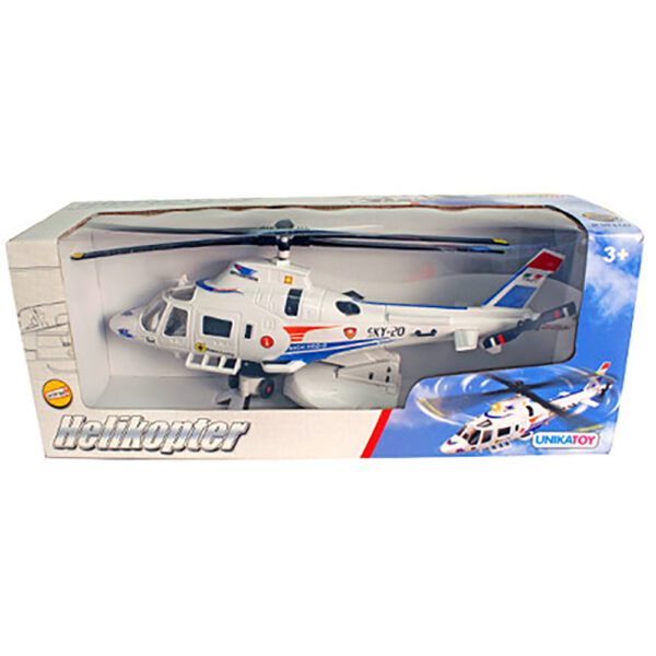 911556 001w elicopter unika toy alb 30 cm 1