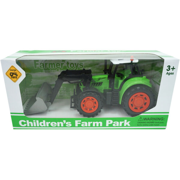 912019 verde tractar farm unika toy verde 25 cm