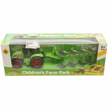 912020 004w tractor cu plug unika toy verde